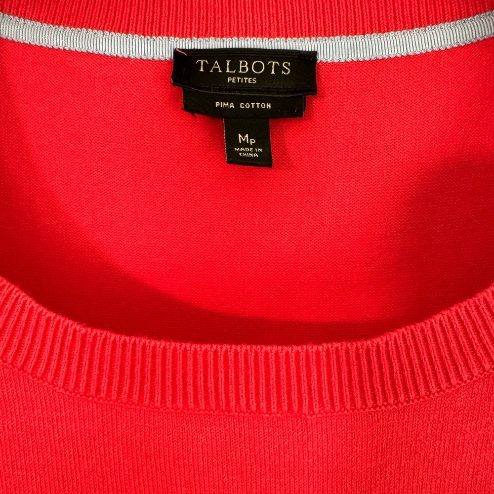 Talbots Pima Cotton Sweater/Sleeveless Tank Set Size 6P - Picture 8 of 9